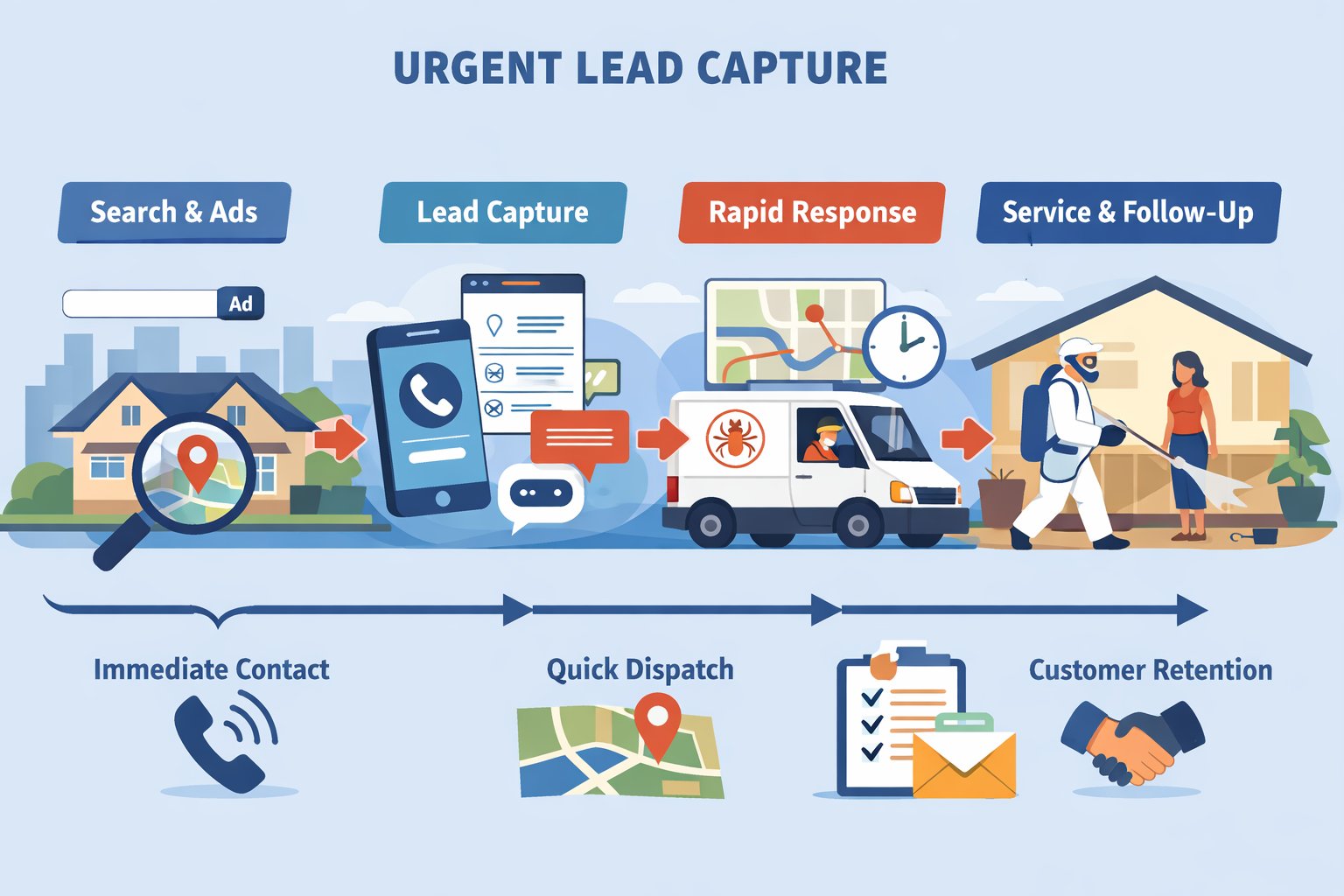 How Pest Control Companies Capture Urgent Service Leads